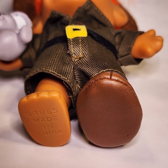 Troll Doll 4.5" Russ Australian Outback‎ Explorer Koala Bear Orange Hair - Picture 4 of 4